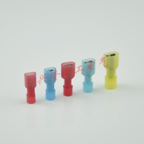 FDFN1 25-250 nylon full insulation cold pressed wiring terminal 6 3 inserted spring copper wire ear 1 5mm2 mother end head