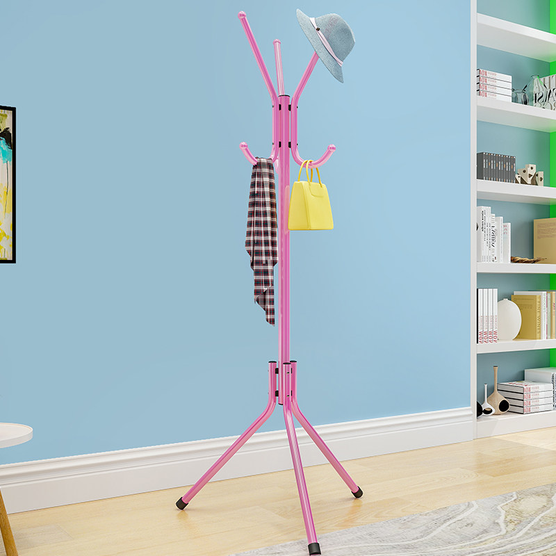 Little daughter-in-law's home coat rack bedroom clothes rack clothes rack floor hanger simple assembly creative package rack