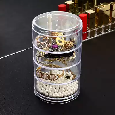 Nap jewelry box accessories storage Hairband children hairclip earrings nail bracelet necklace finishing rack multifunctional rotating