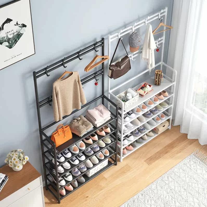 Cloth rack stainless steel spoon hanger frame landing bedroom contains artifacts net red living room clothes hanger shoe frame