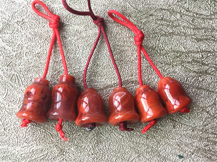 DIY аксессуары 天然川料南红玛瑙柿子红火焰纹.铃铛背云弟子珠diy配件237 OTHER