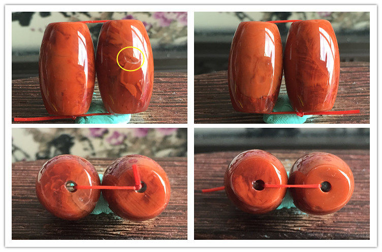 DIY аксессуары 正宗南红玉火焰红柿子红桶珠勒子顶珠橄榄珠玛瑙diy配件186