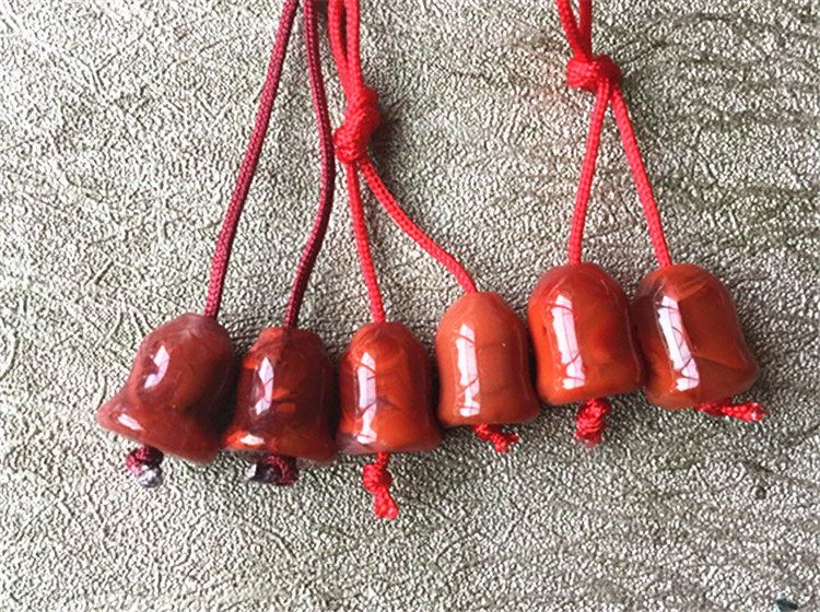 DIY аксессуары 天然川料南红玛瑙柿子红火焰纹.铃铛背云弟子珠diy配件237 OTHER