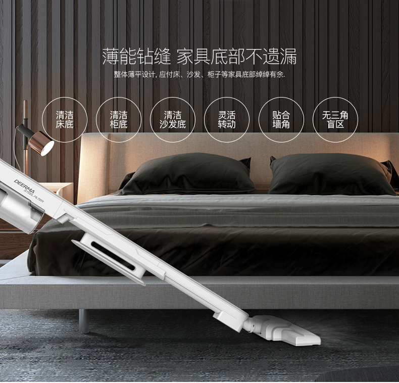 xiaomi hút bụi Delma máy hút bụi gia đình nhỏ câm xe mạnh mẽ thảm cao cấp ngoài cào cào mini cầm tay - Máy hút bụi máy hút thổi