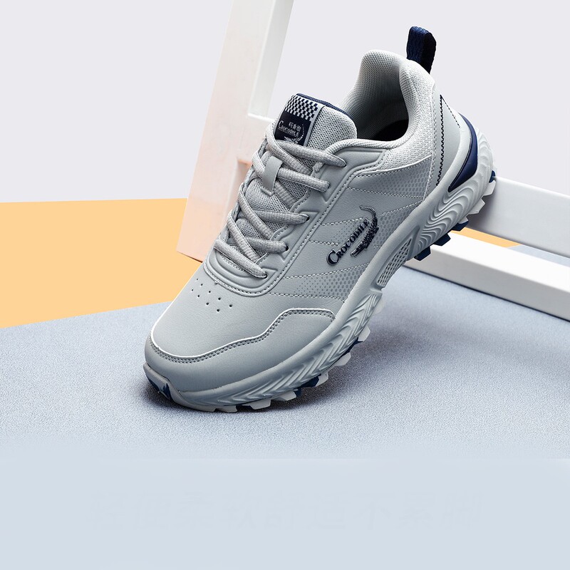 Crocodile Shirt Spring New Hiking Men's Shoes Waterproof Outdoor Non-Slip Sports Shoes Wear-Resistant Comfortable Men's Casual Shoes