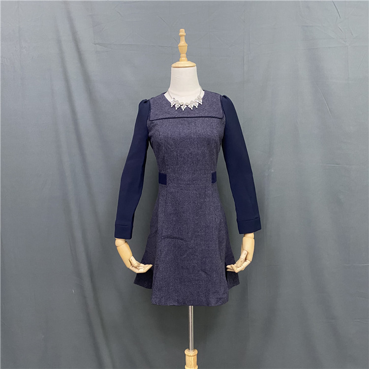Attachment to its P series PROW64T10M Spring new fashion Stylish Long Sleeve Wool Splicing Foreign Dress
