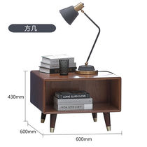 Moli office sofa simple modern reception business leather trio solid wood furniture tea table combination