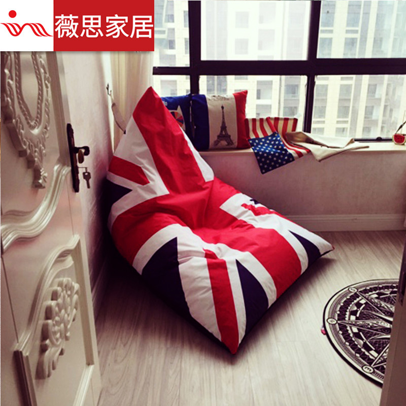 Weth Balcony Small Sofa Mesh Red Beanbag Slob tatami floating window Leisure single bean bag Particle Sofa-Taobao