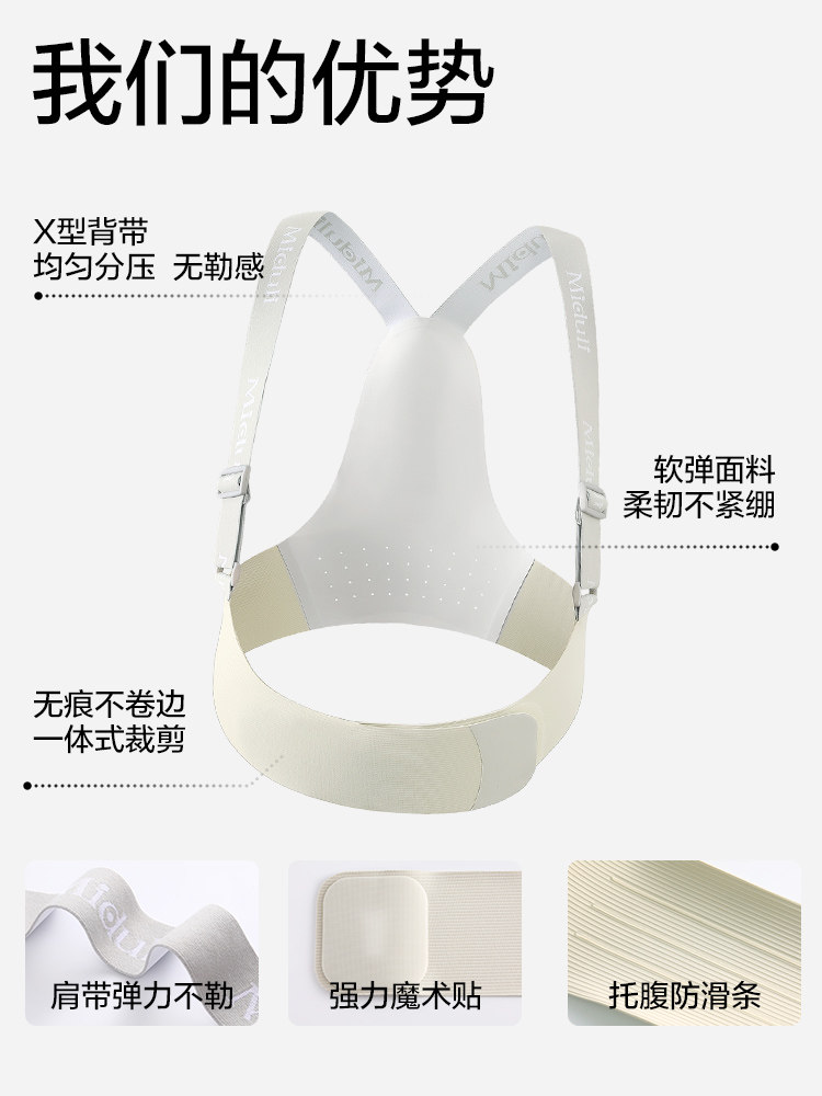 Miduli Belly Support Belt for Pregnant Women, Multifunctional and Simple Belly Support Belt for Mid and Late Pregnancy, Summer Belly Belt