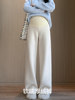 Maternity Pants Winter Lamb Wool Wide-Leg Pants for Pregnancy, Fleece-Lined, Thickened, Warm Cotton Pants, Autumn and Winter Long Pants, Winter Wear