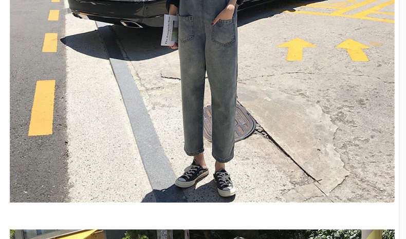 Брюки для беременных 孕妇背带裤套装春秋款2024新款外穿牛仔裤春季孕妇裤子长裤女春装