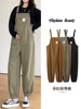 Maternity Overalls Winter 2025 New Style Outerwear Maternity Pants Autumn and Winter Wide-Leg Long Pants Maternity Outfit Set
