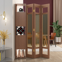 Nordic modern simple partition cabinet entrance feng shui porch cabinet folding wine cabinet Hall cabinet living room double-sided screen Cabinet