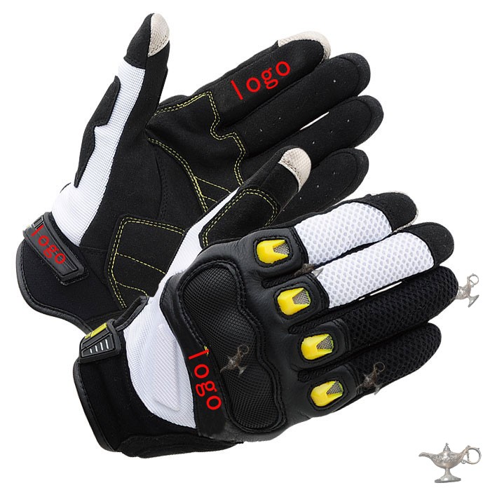 412 xe máy đua xe đua kỵ sĩ mùa hè da carbon sợi carbon off-road găng tay ngoài trời bảo vệ chống rơi màn hình cảm ứng - Xe máy Rider thiết bị phụ kiện bảo vệ đầu gối