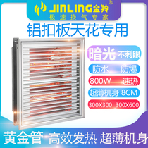 Jinling integrated ceiling gold tube bathroom light warm bath warm lamp 300*300 embedded electric heater