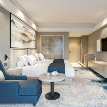 Liangou Hotel furniture Standard room Full bed chain custom B & B Apartment Rooms Express hotel Rental room Single room