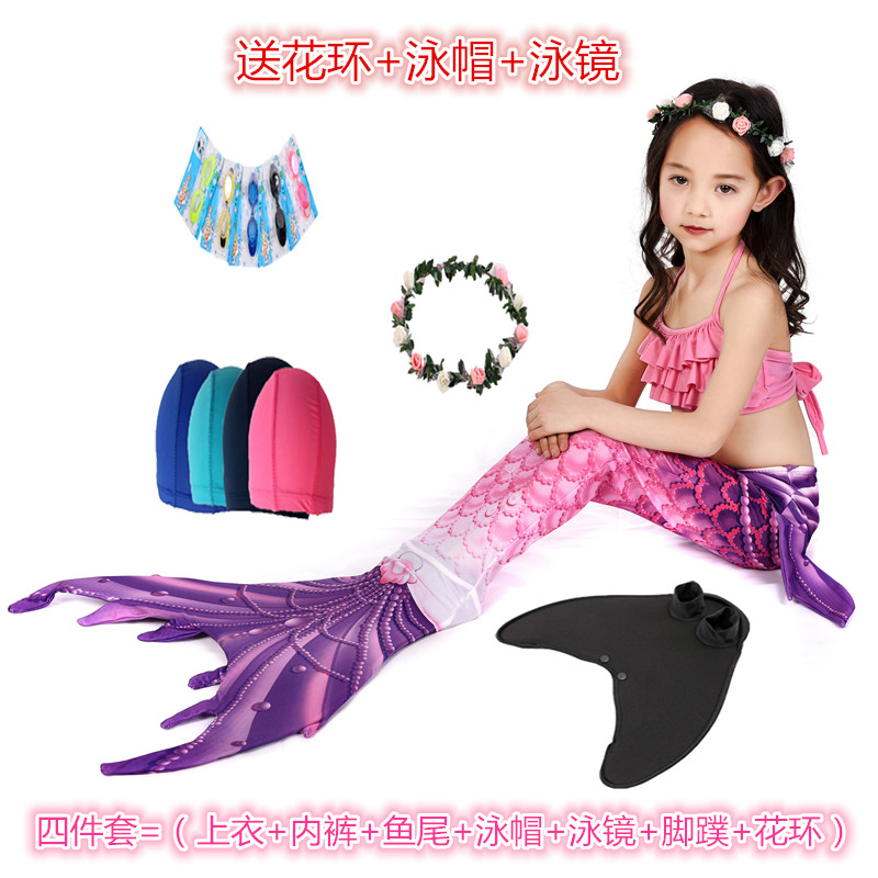 Children's Mermaid Spa Mermaid Tail Girls Mermaid Princess Clothes Girls Bikini Swimwear