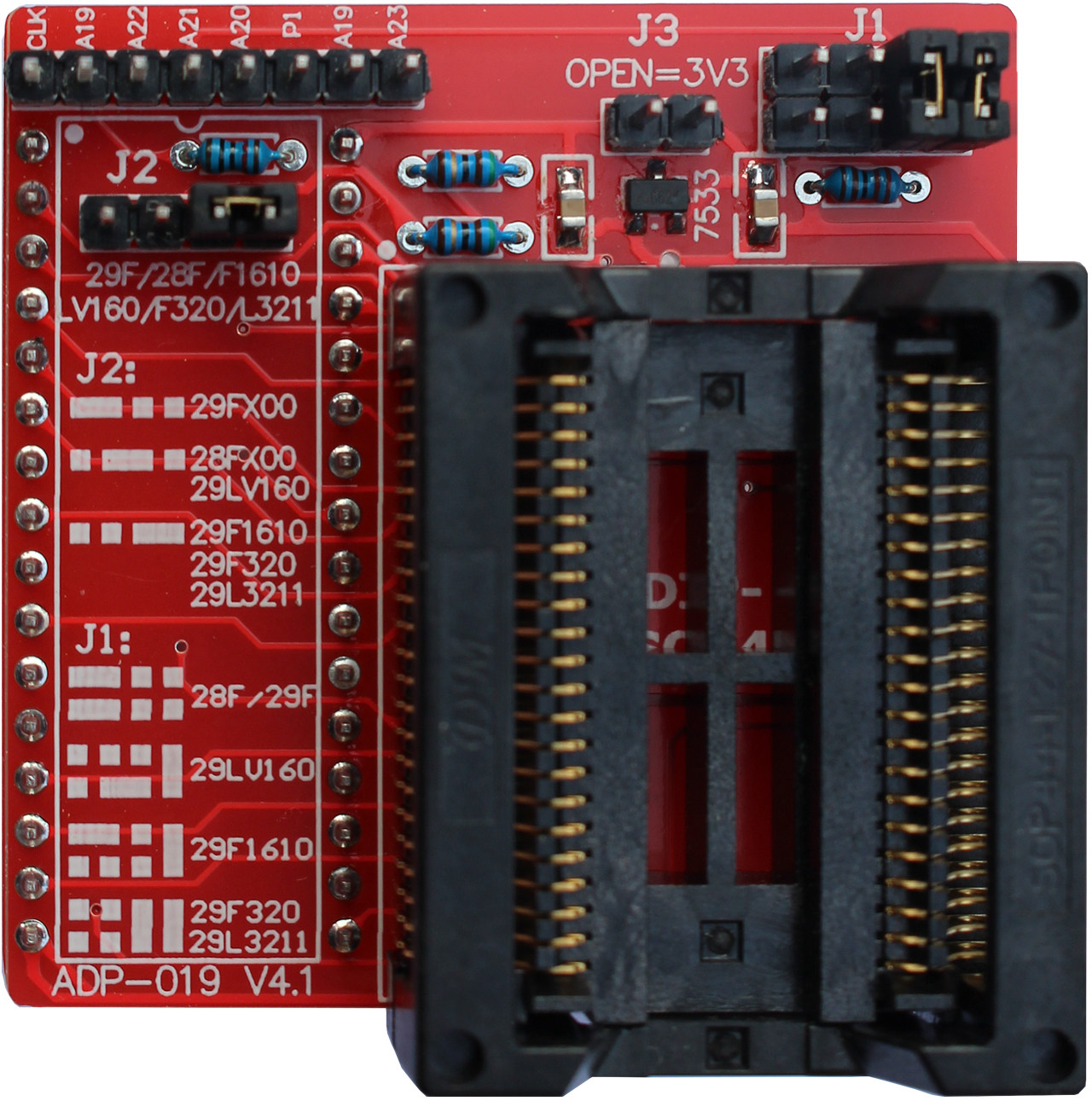 GQ ADP-019 V4 PSOP44 DIP Adapter MX29L3211 AM29LV160 M29F800 - Foto 9