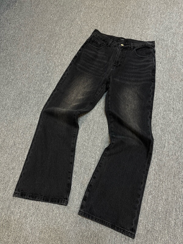 【Einsamer Richer】2021M Dark Washed Distressed Flared Jeans