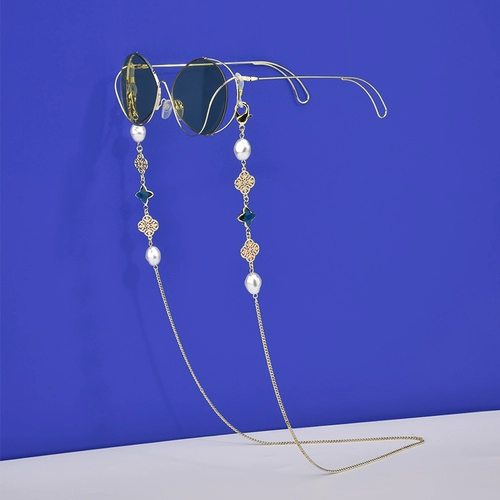 Цепь, нескользящая подвеска, шнурок-держатель, солнцезащитные очки, ремешок, четырехлистный клевер