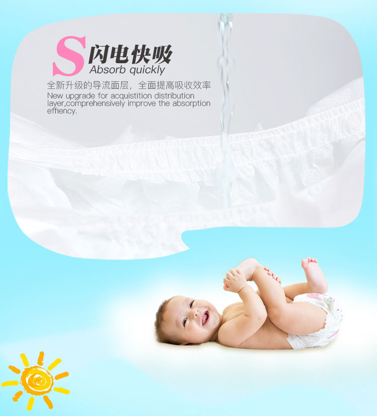 Quần lót bé gái mềm mại tuyệt vời cho bé. bỉm yubest gold nội địa trung size s