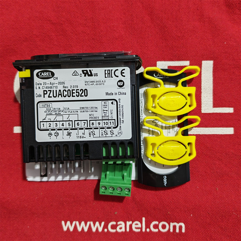 Italian Carel Thermostat Temperature Controller Refrigerator Thermostat Pzuac0E520