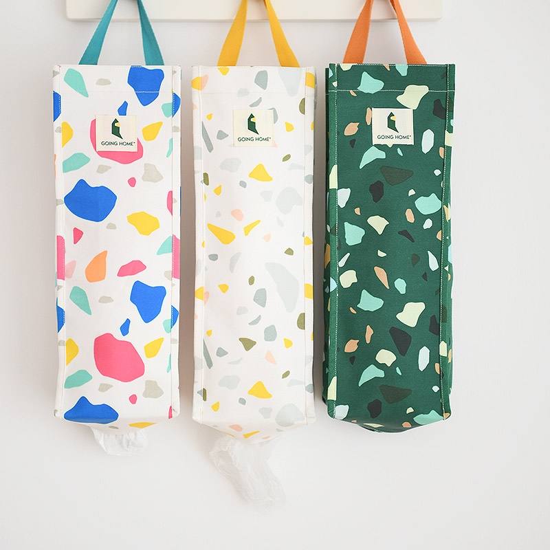 GOING HOME plastic convenient garbage bag storage artifact kitchen extraction wall-mounted fabric collection storage bag