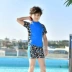 Áo tắm trẻ em chia tay cho bé trai Hàn Quốc suối nước nóng trẻ em quần bơi dễ thương phù hợp với kem chống nắng áo tắm bé trai nhanh khô - Bộ đồ bơi của Kid