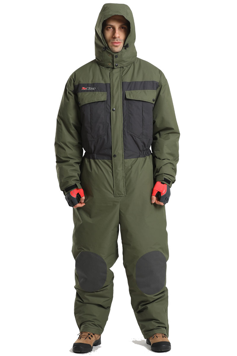 Wind Hunter winter fishing suit down onepiece clothes thickened warm