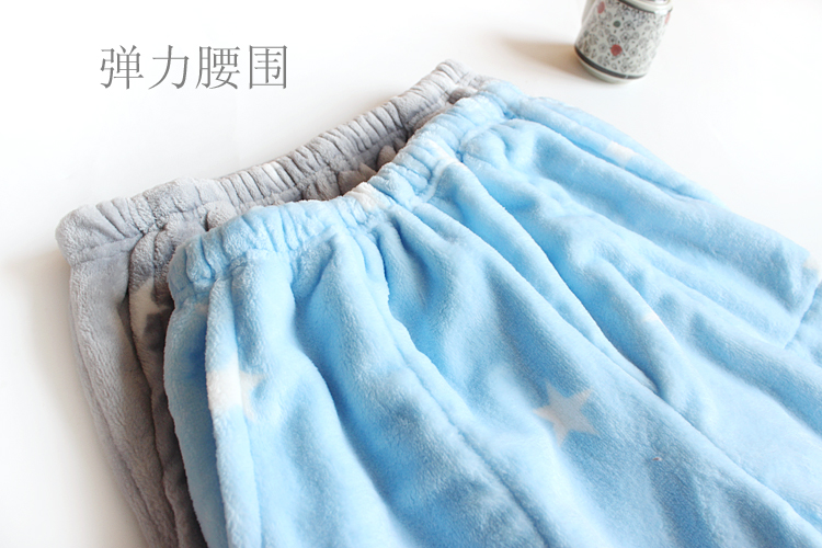 Mùa đông không thể tách rời quần ~ mùa thu và mùa đông Các cặp vợ chồng flannel nhà quần dày ấm ngủ quần ấm quần tất nam