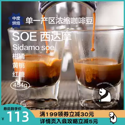 PINDA Single product SOE Ethiopian Sidamo WASHED G1 Medium BAKED boutique Espresso Beans