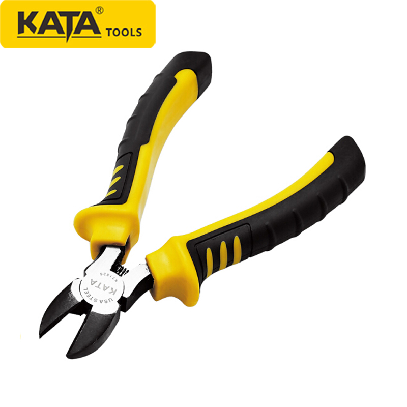 KATA pliers Labor-saving oblique mouth pliers 6 inch oblique mouth pliers Wire cutting pliers Partial mouth pliers black KT1826