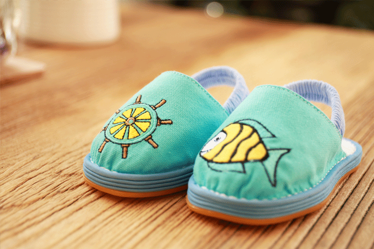 Chaussons enfants en coton pour Toute saison - semelle tendon - Ref 987265 Image 19