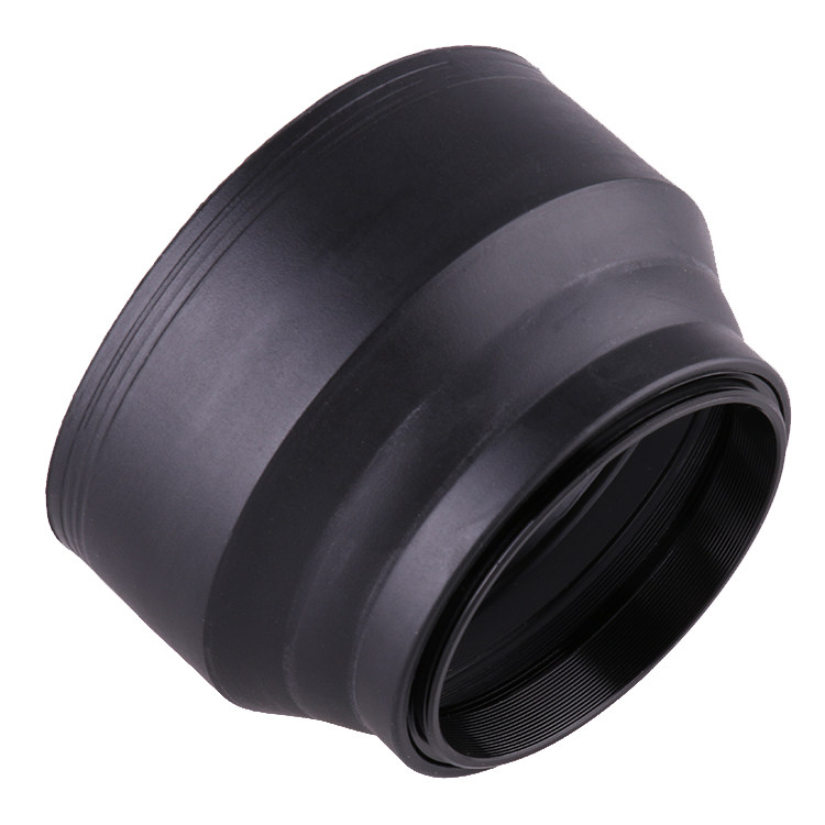 72mm three-purpose hood standard wide-angle telephoto universal soft plastic hood three-purpose hood soft cover