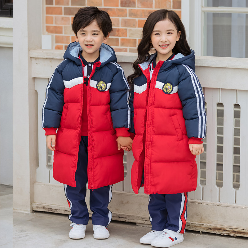 Kindergarten Garden clothes autumn winter clothing cotton clothing Primary school uniforms Garvelour Thickened Class Clothes Pure Cotton Children Banfu Yinglun Wind