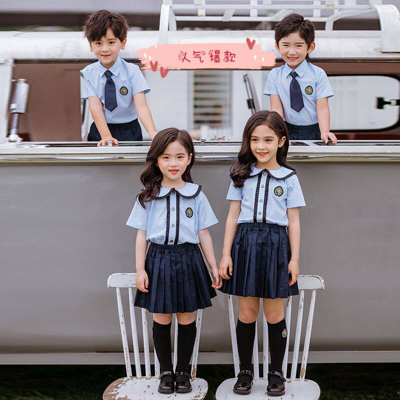 Kindergarten uniforms summer primary school uniform suits 2020 new sports style graduation class uniforms 61 performance clothes