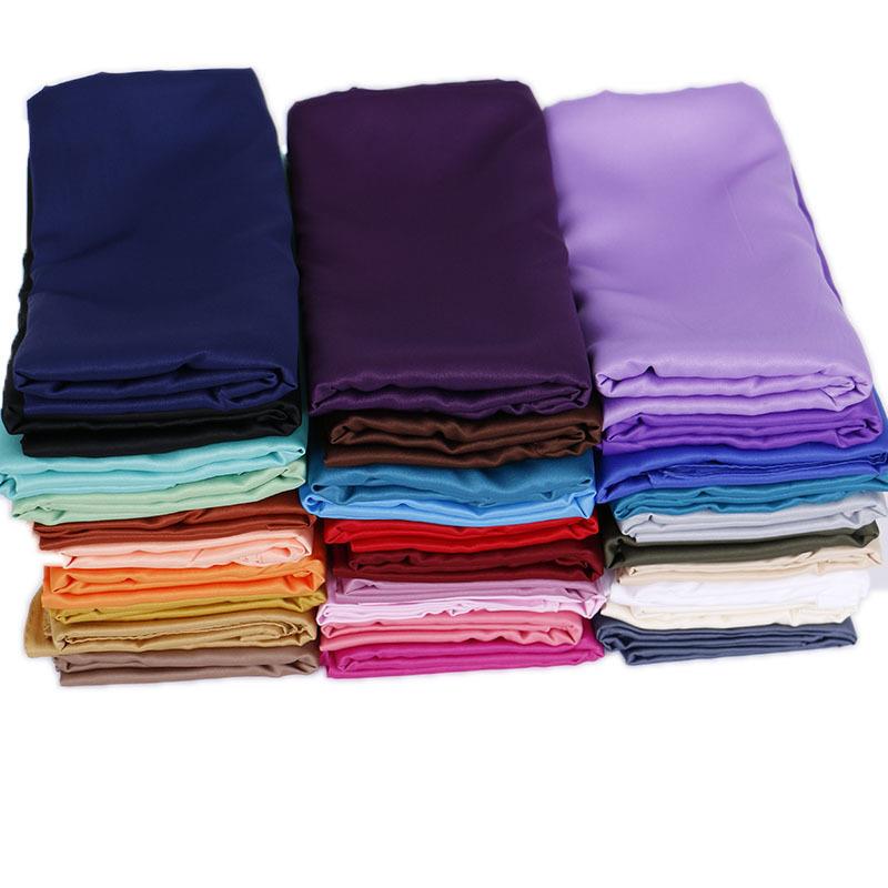 Women solid color scarf satin bib shawl scarf woman shawl shoulder scarves YW93-Taob