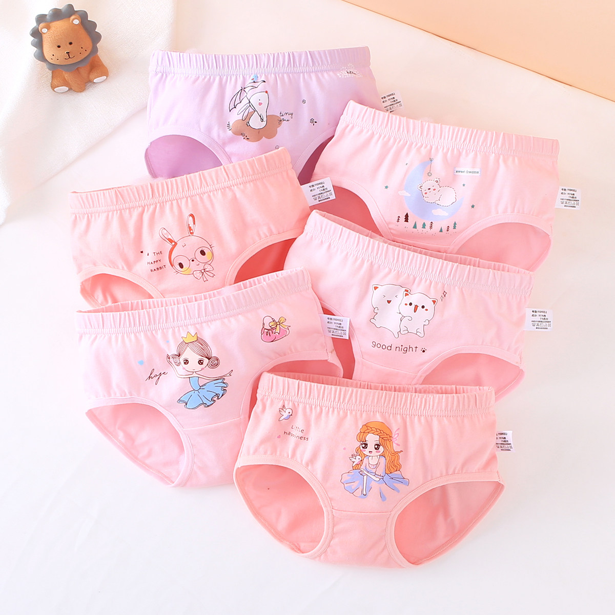 Girls boxer briefs pure cotton category A shorts children baby little girl boxer briefs without buttocks pure cotton
