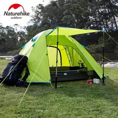 naturehike Mover camping tent double outdoor camping thickened rainproof 3-4 people Beach beach beach picnic