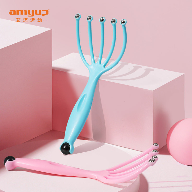 Head Massager Home Five Paws Ball Bearing Meridians Acupoint Magnetotherapy Massage Scratching Head Scratcher Scalp Soul Extraction God