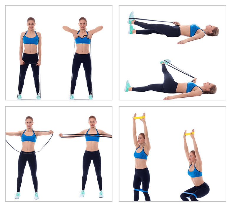 Yoga squat đàn hồi ban nhạc nữ phục hồi chức năng đào tạo ban nhạc sức khỏe tập thể dục sức mạnh đào tạo latex băng nam thể thao gạch tập yoga