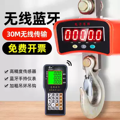 Wangshengda electronic crane scale 3 tons weighing 5T Hook scale 1 electronic scale 2 driving scale electronic scale weighing 10 Hook scale