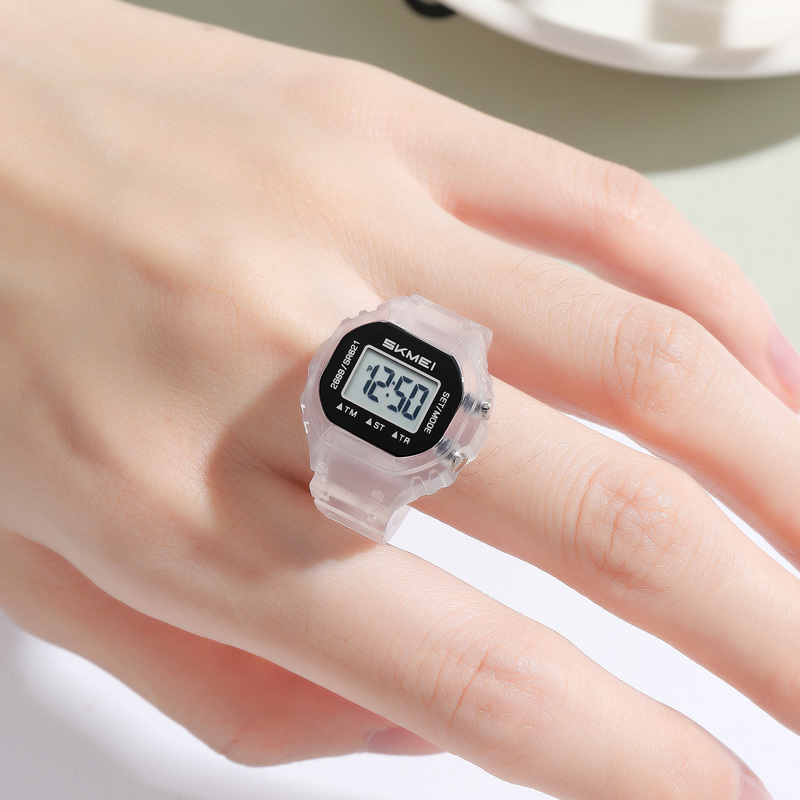 Waterproof New Ring Watch for Women, Mini Fashionable Calendar Couple Digital Chronograph Non-Fading Men's Finger Electronic Watch Waterproof New Ring Watch for Women, Mini Fashionable Calendar Couple Digital Chronograph Non-Fading Men's Finger Electronic Watch