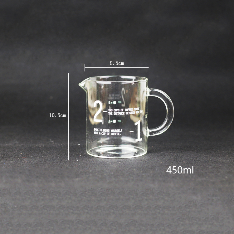 Cốc chia sẻ cà phê LENO Bộ lọc thủy tinh Cup Kính chia ly chịu nhiệt dày Máy pha cà phê nhỏ giọt phin pha cafe đẹp
