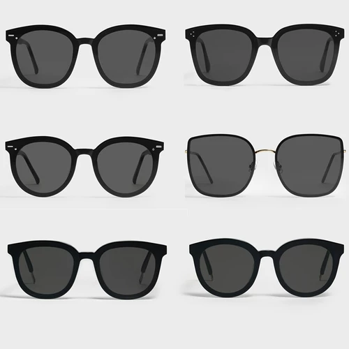 Черные солнцезащитные очки, 2020, в корейском стиле, по фигуре, популярно в интернете, защита от ультрафиолета