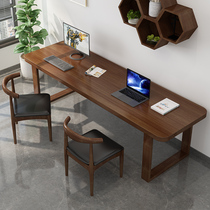 Home Desk Solid Wooden Desk Desk Desk Household Simple Standing Table Industry Wind