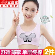 học sinh trung học cơ sở vest nhỏ sinh viên Girlling. mà không phát triển vòng thép Hàn Quốc phiên bản của học sinh trung học mỏng mùa hè áo ngực