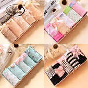 Bảo Jiami 5 quần áo phụ nữ tam giác đồ lót phụ nữ cảm thấy dây băng eo một miếng bông cotton vào mùa hè tình yêu.