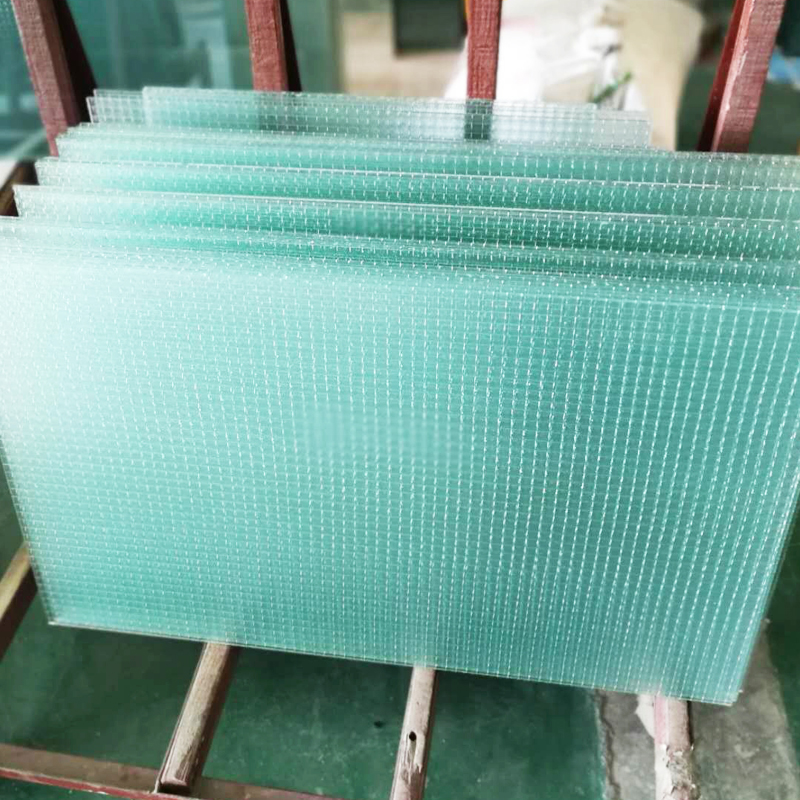 6 8mm Foshan manufacturers dimming free stamp sample special sandwich certificate complete lamped wire glass