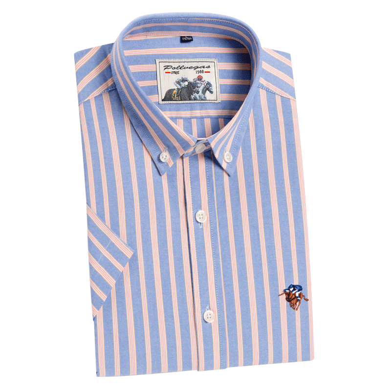 Paul summer striped shirt men's short sleeve business casual